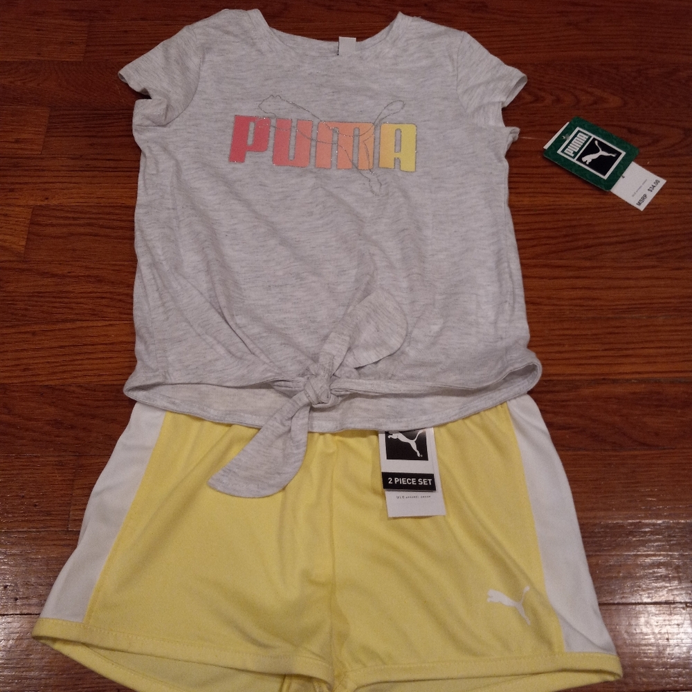 NWT Size 4 Puma Shorts Set